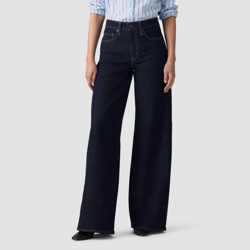 Levi's Dark Indigo Wide Leg Jeans - Picture 2 of 14